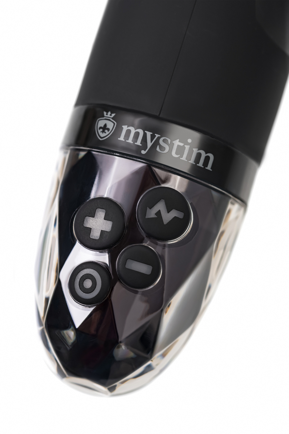 Вибратор Mystim Sleak Freak с электростимуляцией, силикон, черный, 14,5 см
