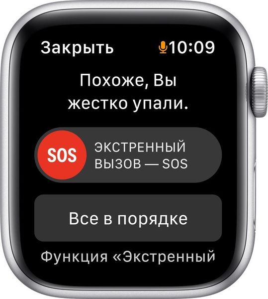 Часы Apple Watch SE GPS 44mm Aluminum Case with Sport Band Серебристый / синий 2021 (MKQ43)