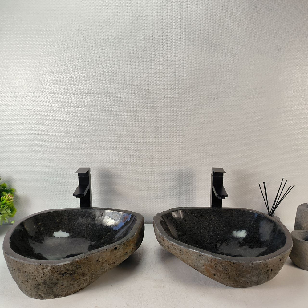 Раковина из речного камня ПАРА! RS-35363 47*40*14 0865