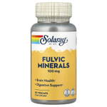 Solaray, Fulvic Minerals, 100 мг, 30 растительных капсул