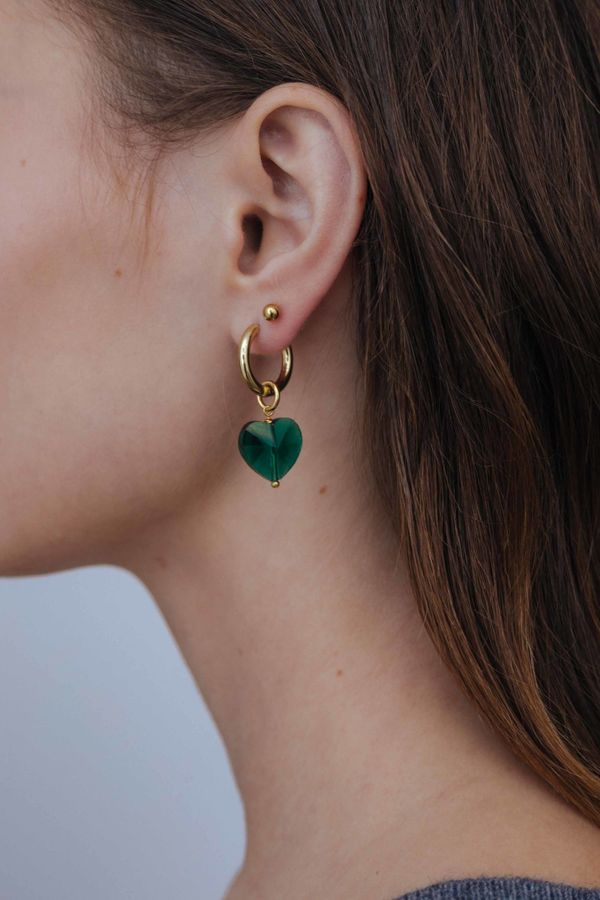 Подвеска Сердце из стекла