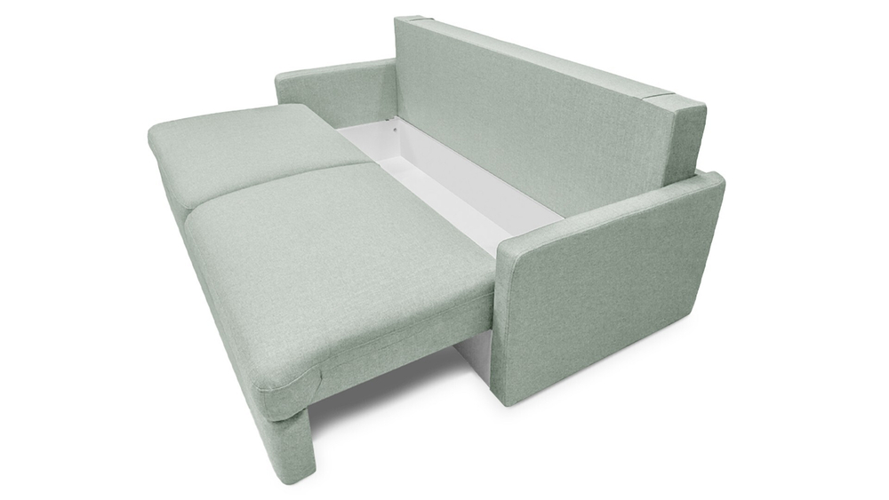 Диван Стелф ЭКО Strong Plus 02 210*109*90 см, Серый Рогожка Еврокнижка Фиеста