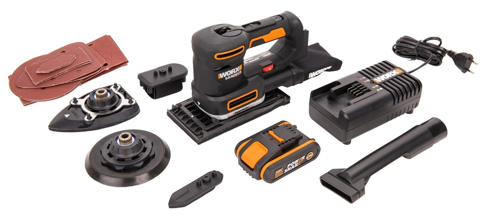 Виброшлифмашина аккумуляторная WORX WX820