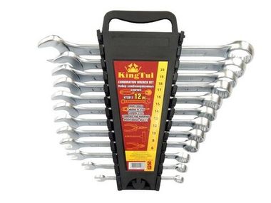 Набор ключей комбинированных 12 пр.(6,8,10,12-19,22) в пластиковом держателе KINGTUL KT33-12(KT-3012MP)