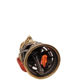 AM-2688 Колокольчик «Сокол» (латунь, янтарь)