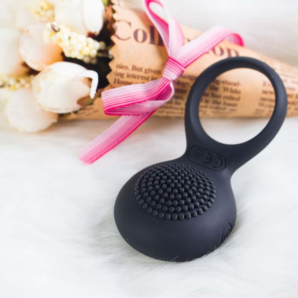 Эрекционное виброкольцо Svakom Tyler, перезаряжаемое, чёрное