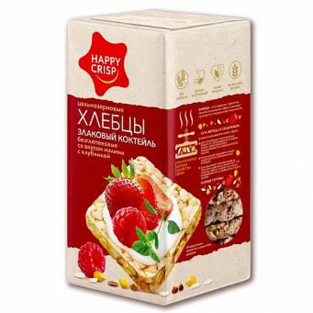 Хлебцы Злаковый коктейль со вкусом малины и клубники 60 гр