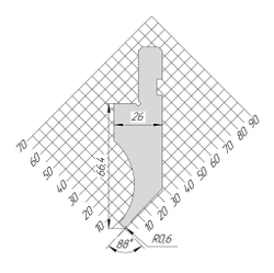 Пуансон AP 1049 88° H66,40 R0,6