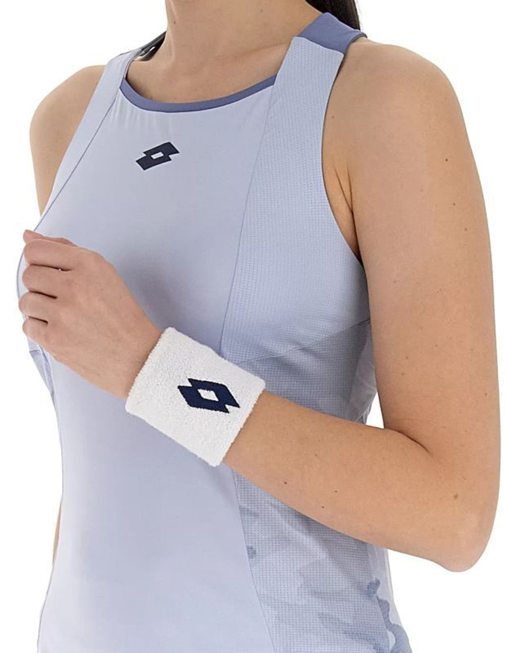 Женский топ теннисный Lotto Tech W II D1 Tank - небесный