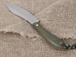 Нож для бушкрафта "Канадец", сталь VG-10/Elmax, рукоять G10 (олива)