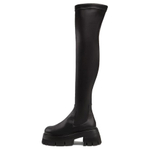VERSACE Leonidas Over the knee Boots Women"s Black