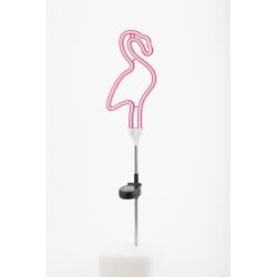 ERASF012-30 ЭРА Садовый неоновый светильник Фламинго на солнечной батарее | Садовые декоративные светильники