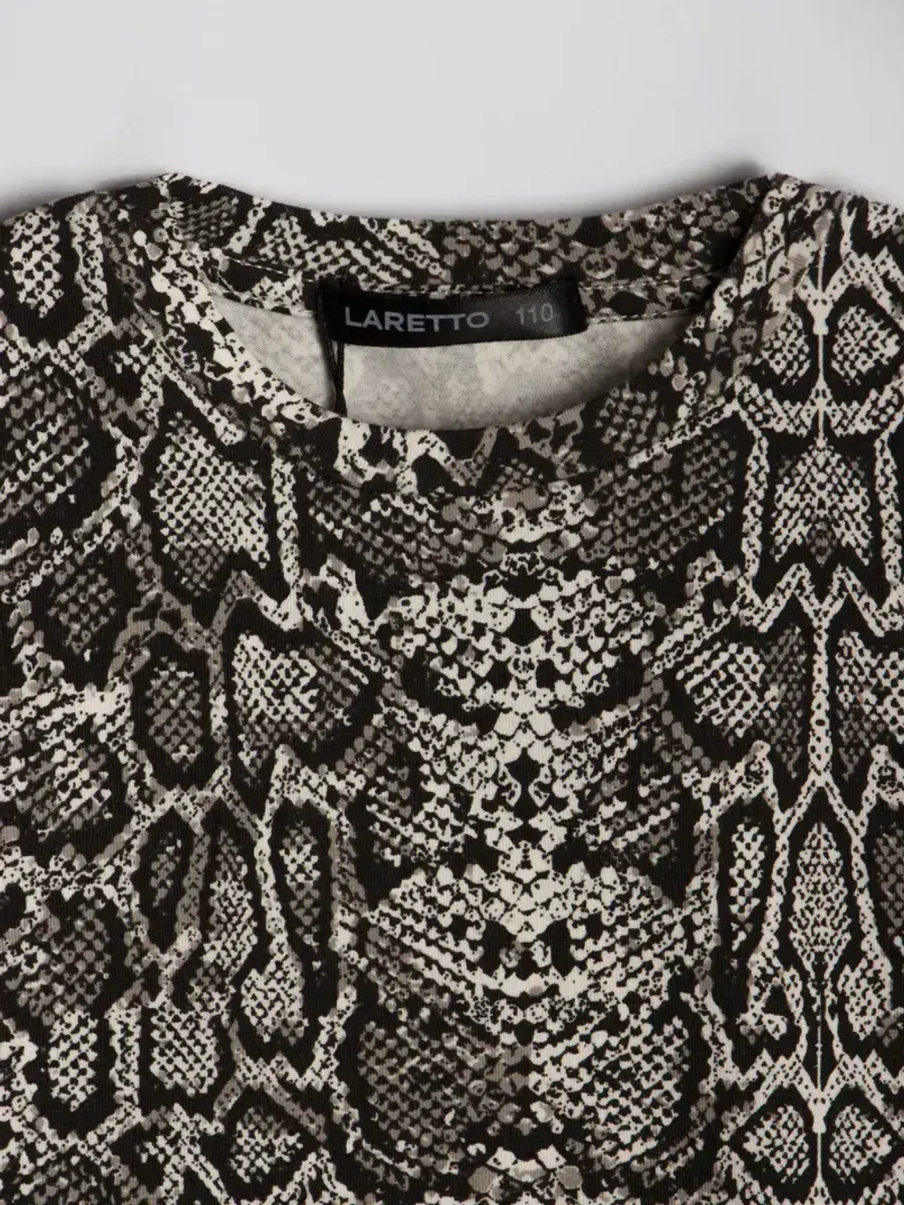 Футболка для девочки оверсайз, принт питон