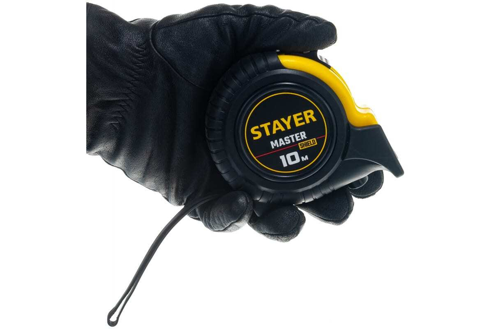 Рулетка Stayer MASTER 10м / 25мм в ударостойком обрезиненном корпусе 34025-10_z01