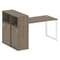 Метал Систем Стол письменный с шкафом-купе на О-образном м/к БО.РС-СШК-3.3 Т