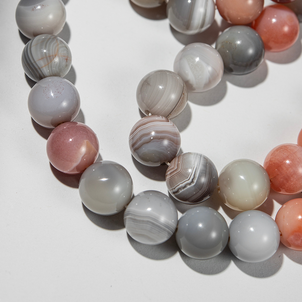 Агат Ботсвана персиковый, шар 10,4мм