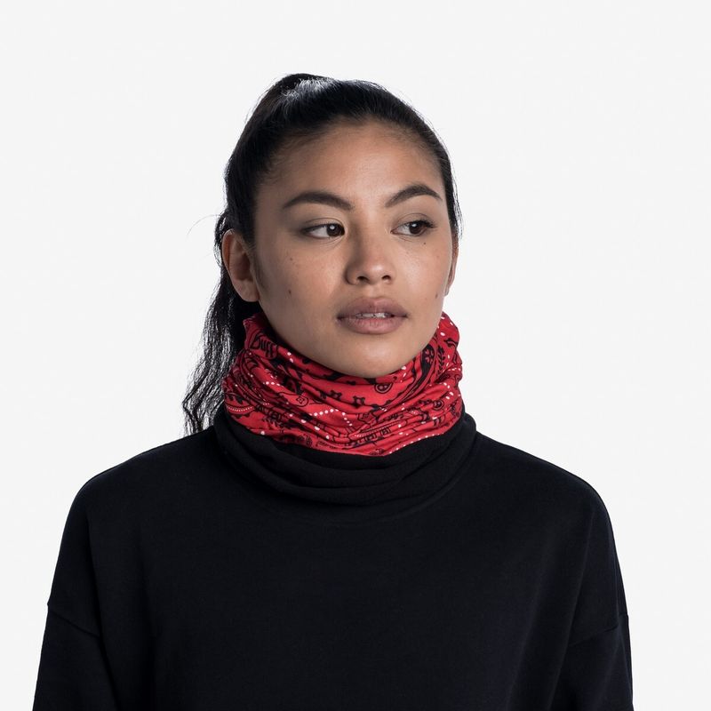 Шарф-труба трансформер Buff Polar New Cashmere Red/Black Фото 5