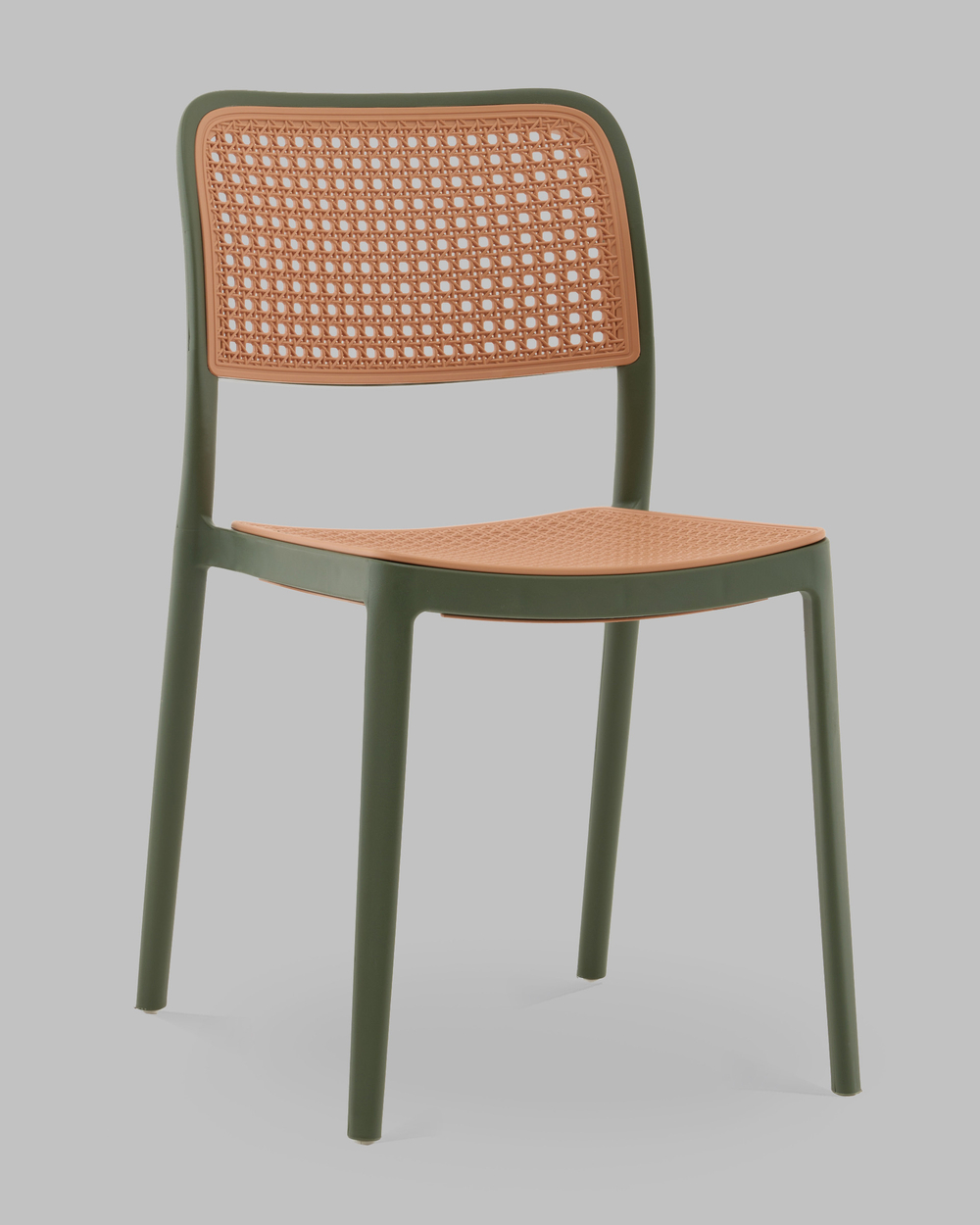 Стул Yona пластиковый зелёный