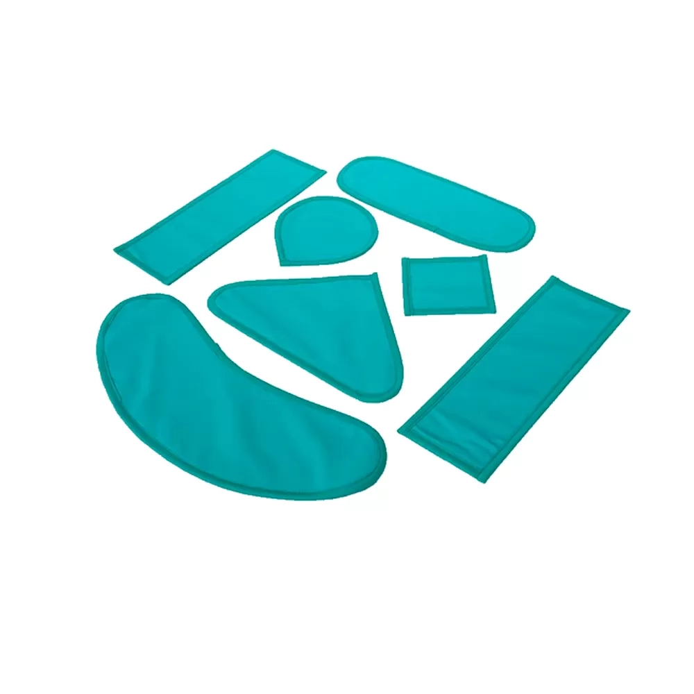 Комплект рентгенозащитных пластин 7 элементов КПР 37-Р-К винил 0,5 Pb