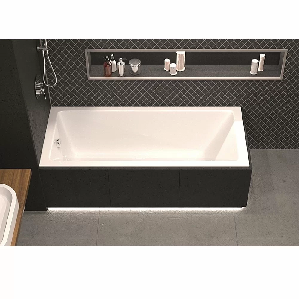 Ванна акриловая WhiteCross WAVE SLIM 160x80 белая