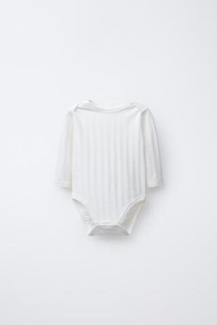 ZARA КОМПЛЕКТ ИЗ ТРЕХ БОДИ С ДЛИННЫМИ РУКАВАМИ, РОЗОВЫЙ