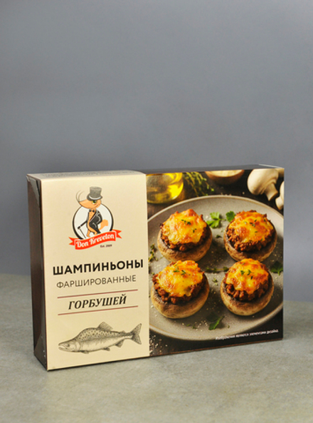 Шампиньоны фаршированные горбушей с/м Don Kreveton 0,3кг