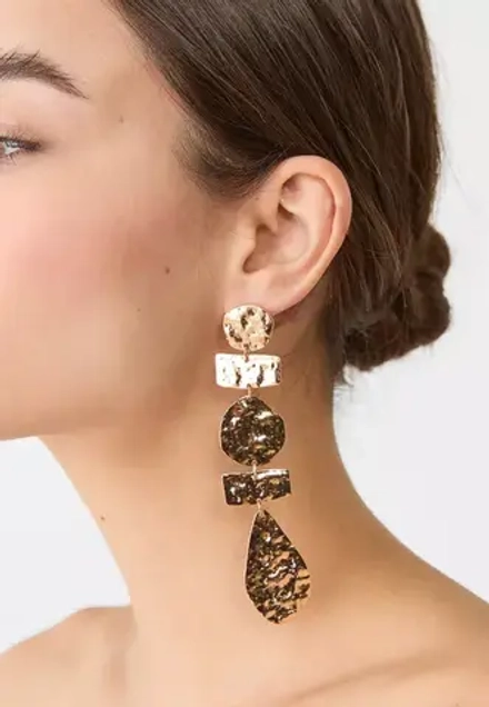 STRADIVARIUS Рельефные серьги, золотой