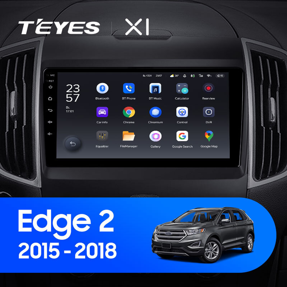 Teyes X1 9"для Ford Edge 2 2015-2018