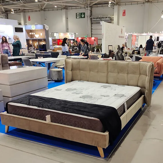 Кровать Hush 160х200 см, бежевая