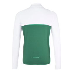 Мужское теннисное поло Castore Active Colorblock 1/4 Zip Long Sleeve Men - Green