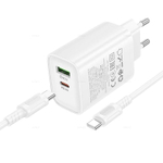 Зарядное устройство Borofone PD 65W + QC3.0 Для Type-C BA87A (white)