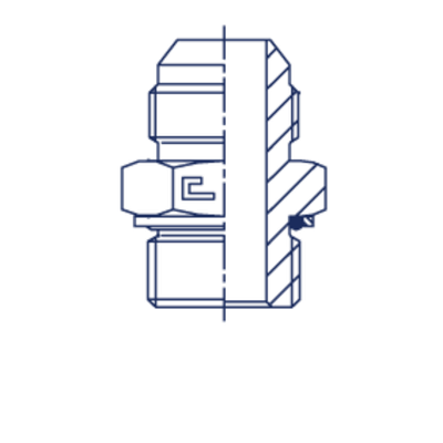Штуцер FH JIC 1.7/8 - BSP 1.1/2
