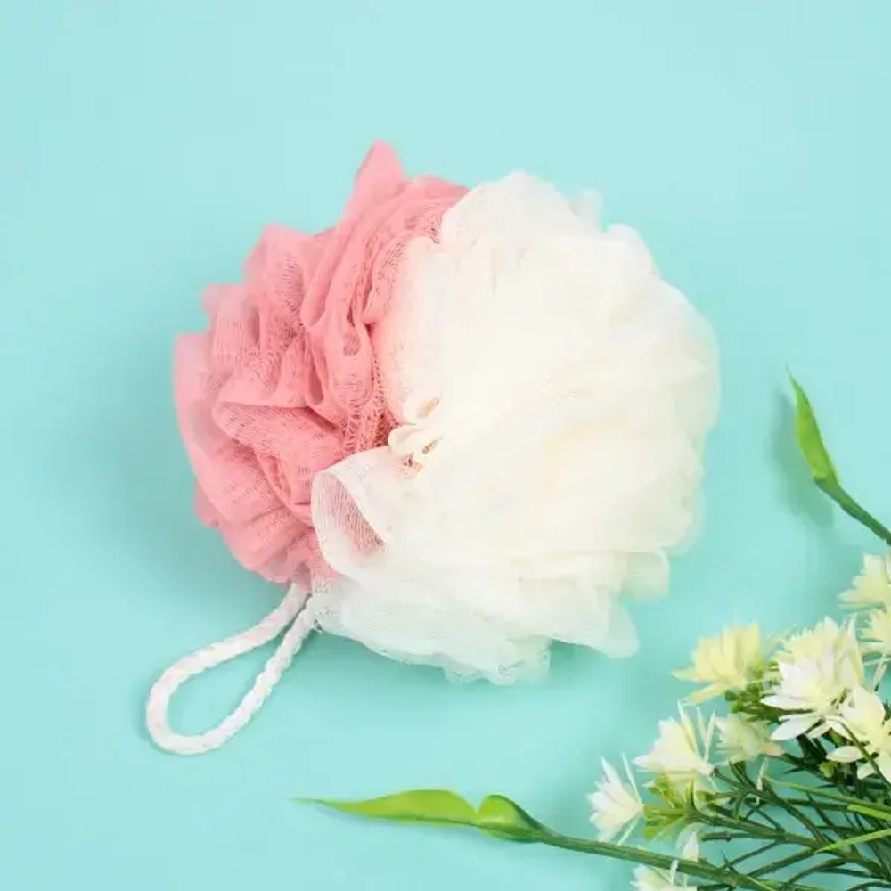 Мочалка для тела полипропиленовая «Ultramarine - Шарм», микс три цвета, 60грамм