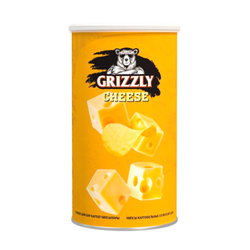 Чипсы GRIZZLY сыр в тубусе 70 гр