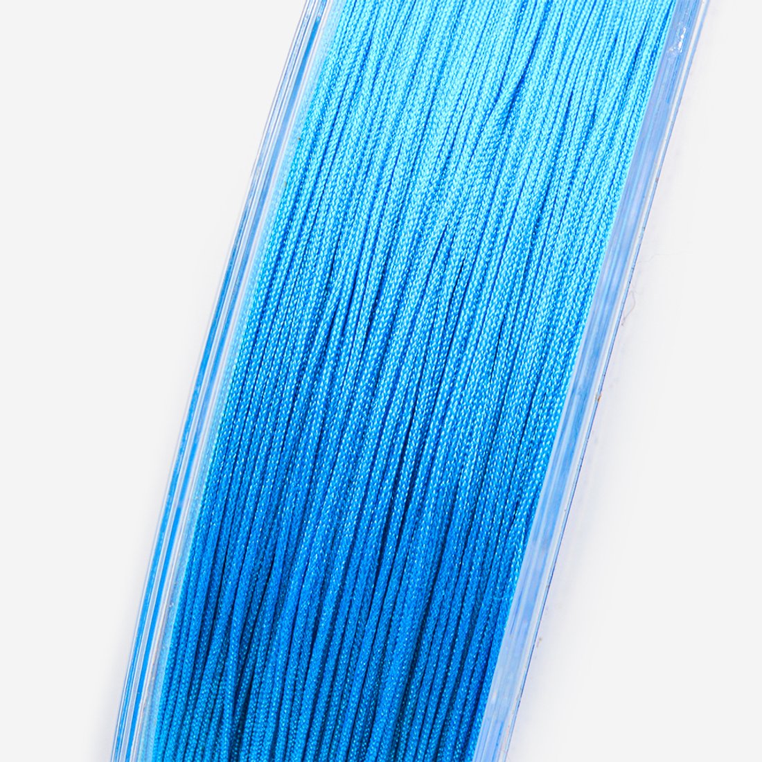 Нить для браслетов, нейлон, оттенок "Яркий голубой", 0,5мм