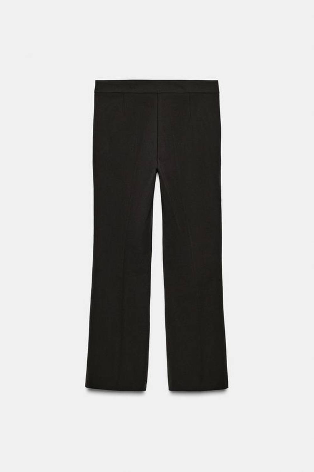 ZARA УКОРОЧЕННЫЕ БРЮКИ FLARE, КОРИЧНЕВЫЙ