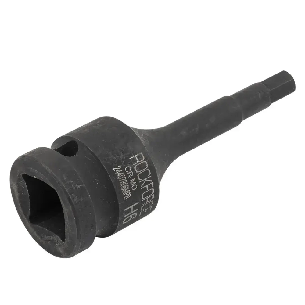 Головка-бита 6мм 1/2" 6-гранная ударная L=78мм ROCKFORCE RF-24407806MPB