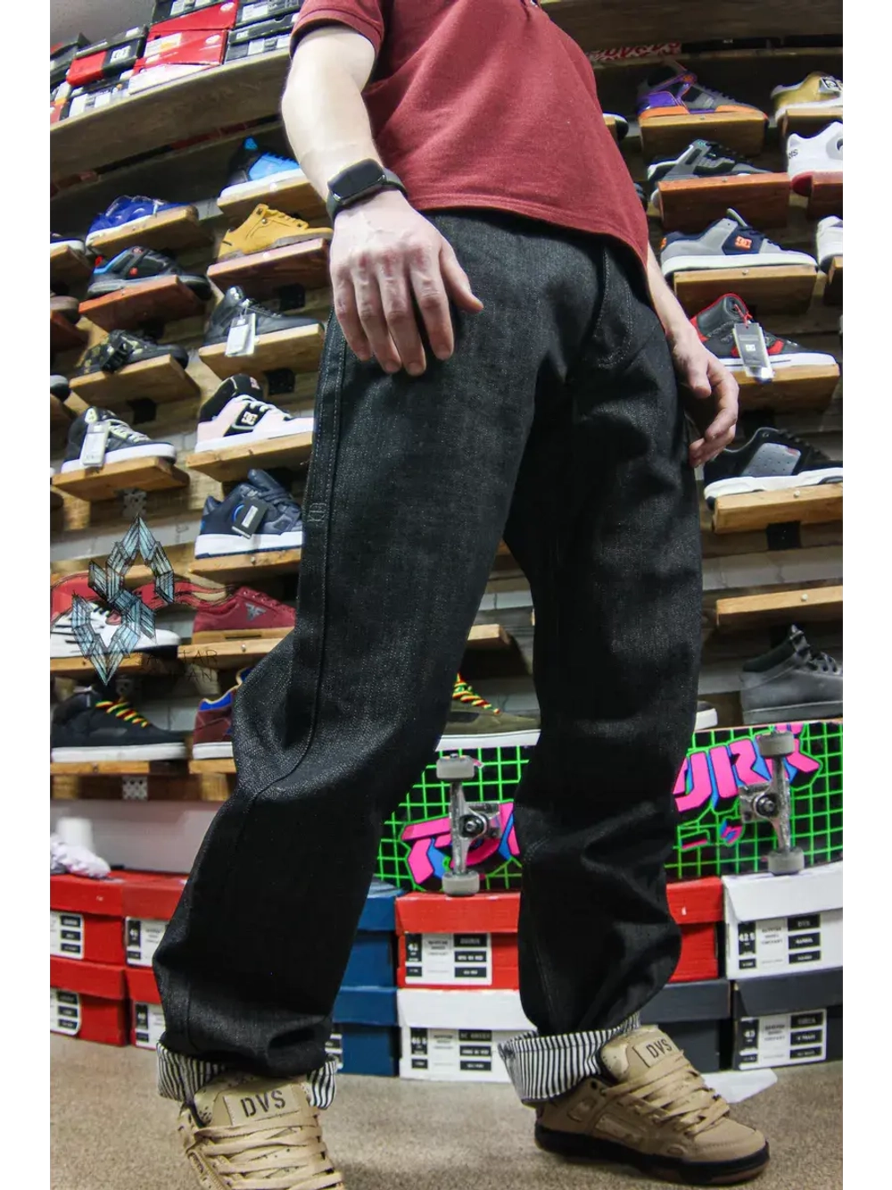 Джинсы прямые широкие трубы от Savitar Shoes Company