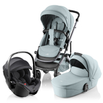 Комплект 3 в 1 Britax Roemer Smile 5Z Style и автокресло Baby-Safe Pro Classic Deep Black Harbor Blue / Deep Black