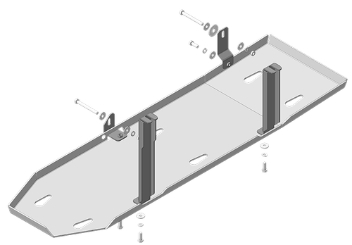 Усиленная защита Motodor топл. бака. 5 мм, алюминий. для Dodge Ram 1500 2009-2015,Dodge Ram 1500 2015-2018 арт.32903