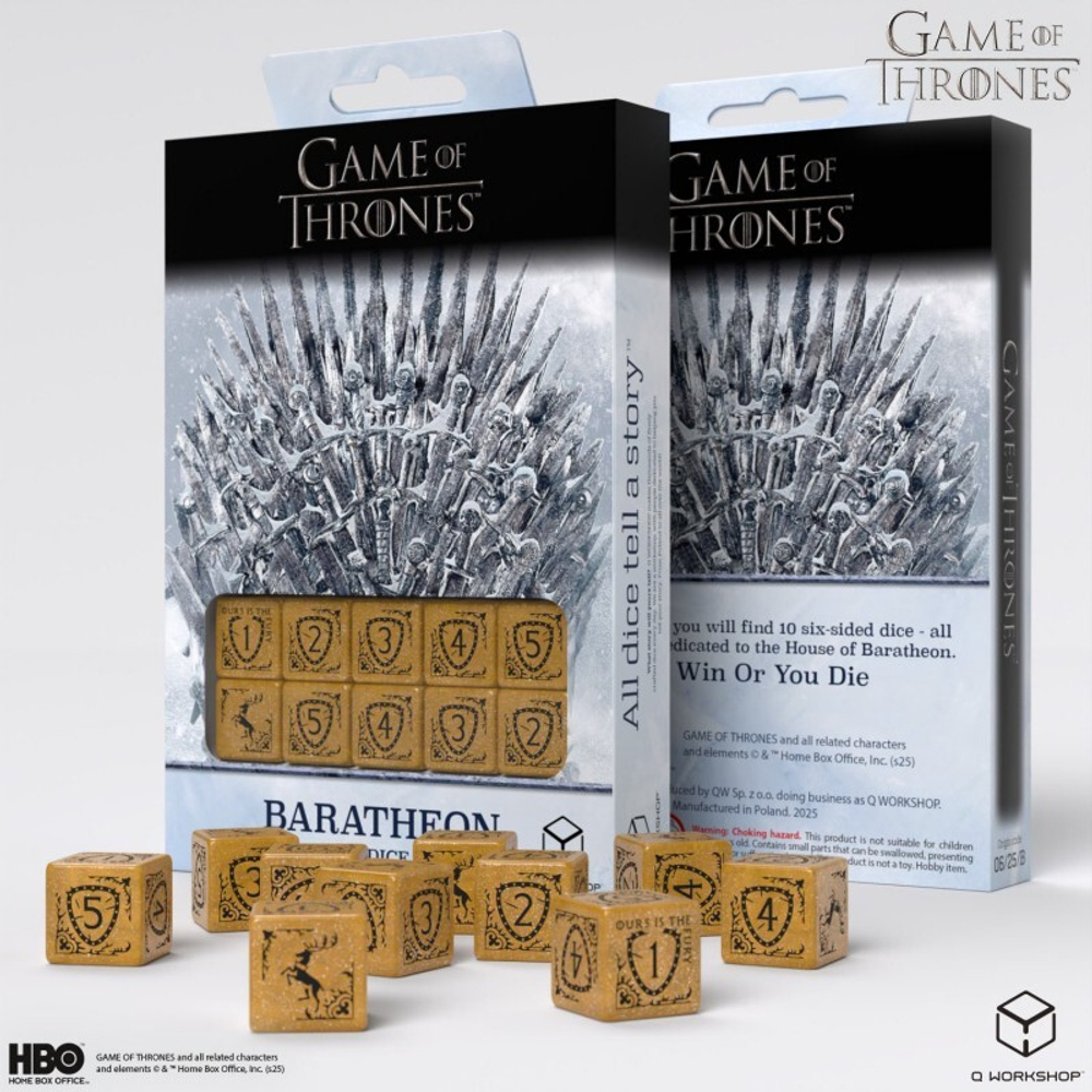Game of Thrones. 10xD6 Baratheon Dice Set
