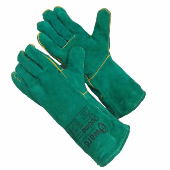 Краги Gward Optima, из спилка, зеленого цвета