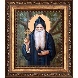 Тихон Афонский (Голенков) иеромонах. Икона на холсте.