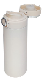 Термокружка с LED-дисплеем, молочный