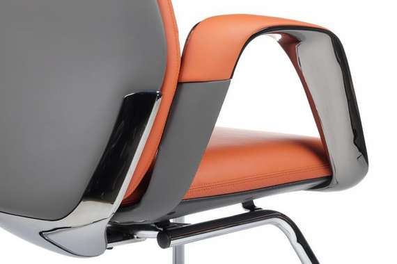 Кресло Napoli-SF YZPN-YR022 Оранжевый/Серый