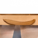 Пакет подарочный крафтовый, с окном