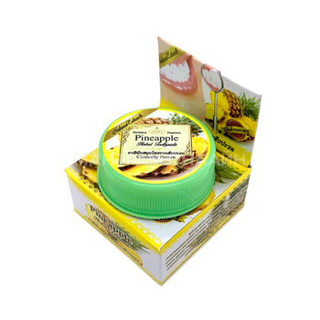 Зубная паста Rochjana Pineapple Toothpaste тайская травяная отбеливающая Ананас 30 г