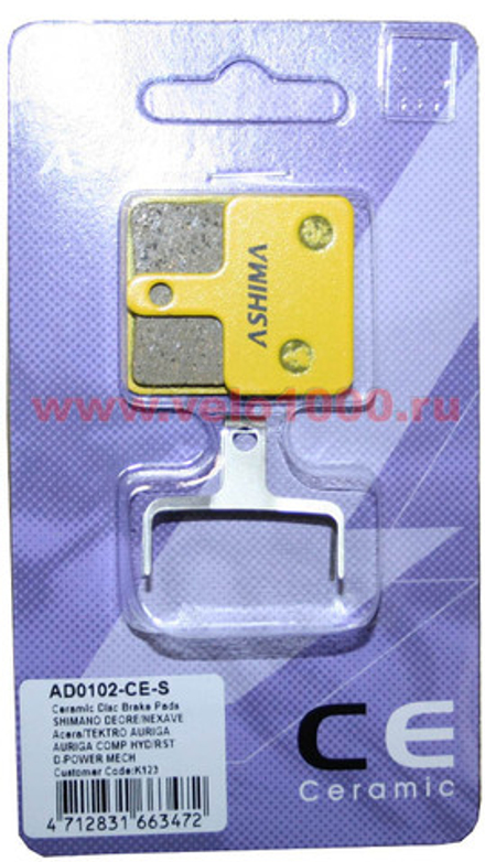 Колодки керамические с пруж. для диск тормозов Shimano (BR-M415,BR-M515,BR-M465, BR-M475, BR-M495),