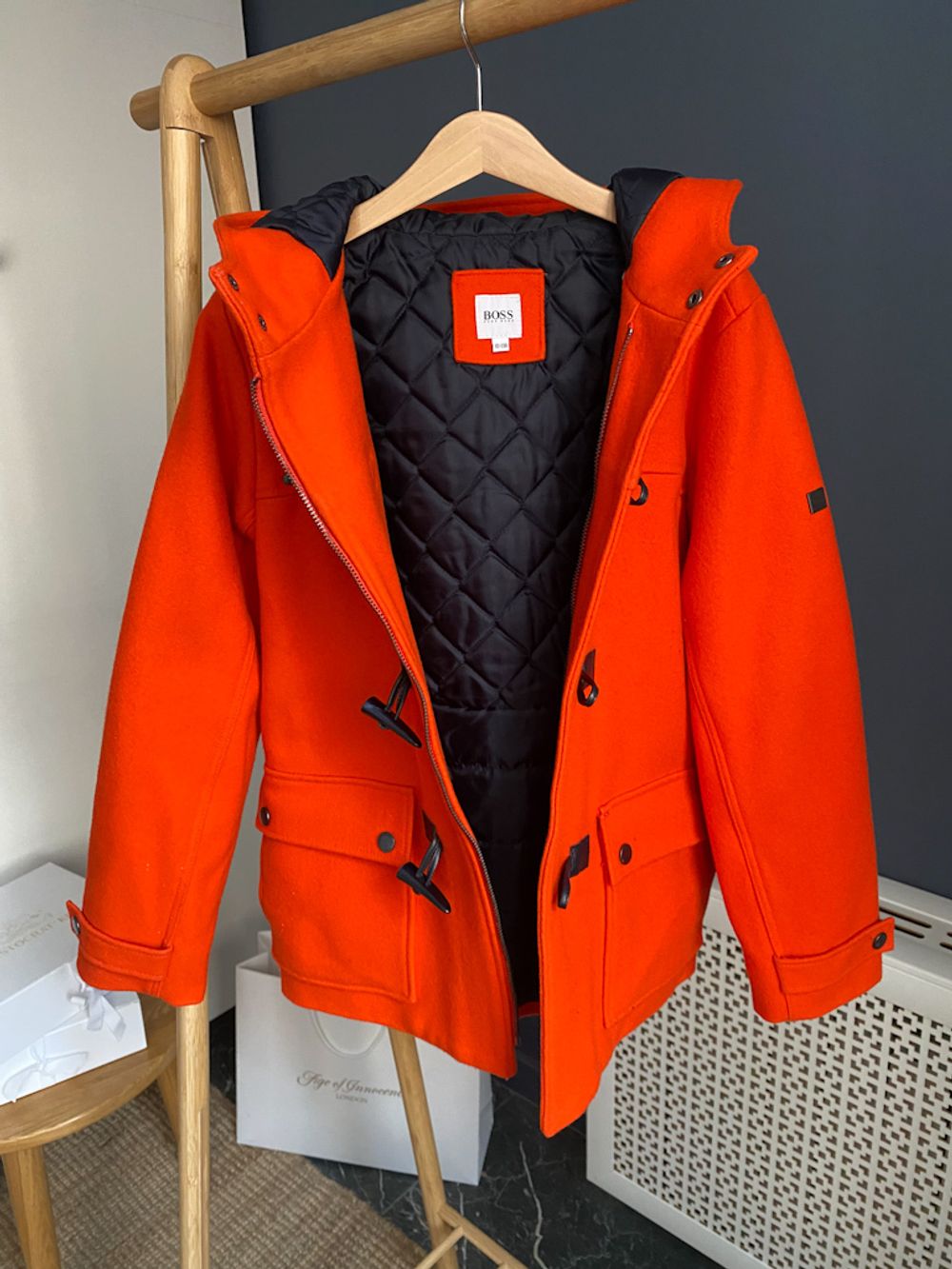 Шерстяное полупальто Hugo Boss, 140