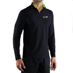 Мужское теннисное поло Endless Epic Long Sleeve Men - Black, Green